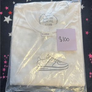 XL anti social social club nelly air force tee white